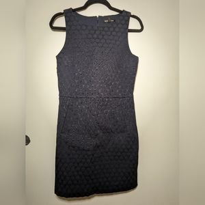 Banana Republic navy paytern thick dress with pockets (us 8)